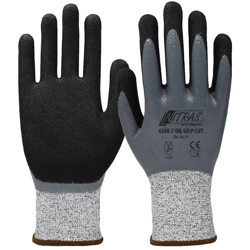 6360 - Schnittschutzhandschuhe OIL GRIP CUT D