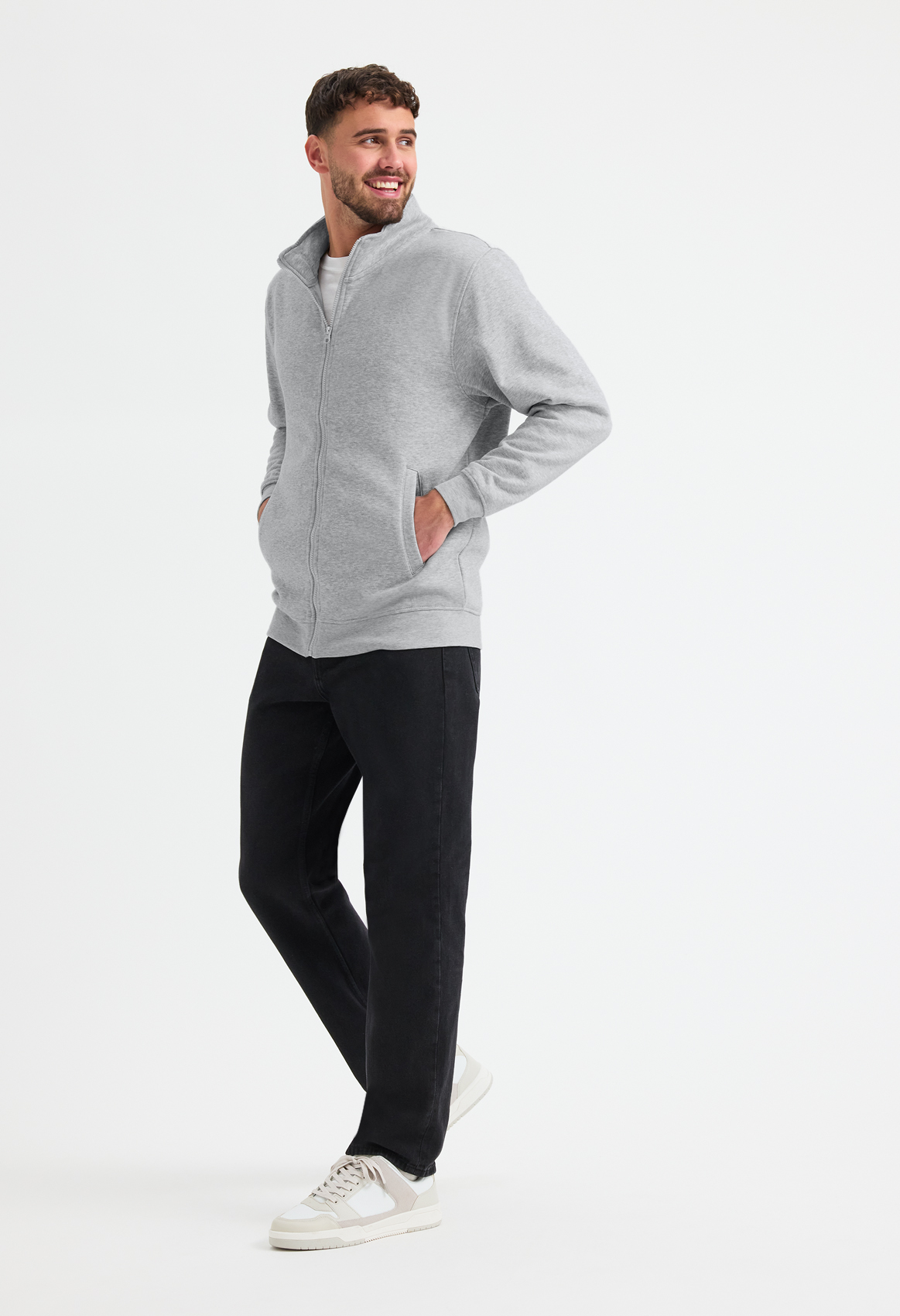 UC512 - UNEEK Deluxe Unisex Sweat Jacket – Bild 5